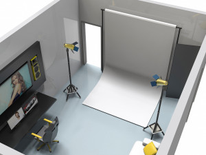photography studio setup Modelo 3D