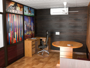 office cabin scene asset 3D 모델