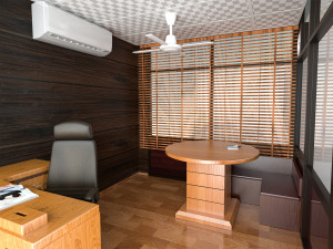 office cabin scene asset 3D 모델