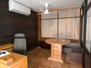 office cabin scene asset 3D Model