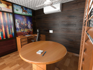 office cabin scene asset 3D 모델