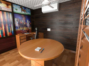 office cabin scene asset 3D Model