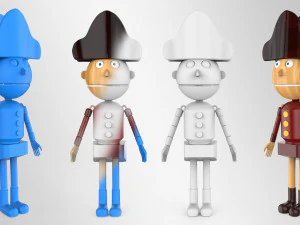 nut cracker movie character lowpoly printable 3D Model