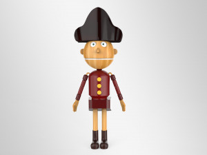 nut cracker movie character lowpoly printable Modelo 3D