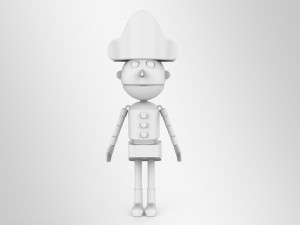 nut cracker movie character lowpoly printable Modelo 3D