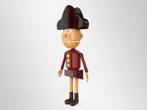 nut cracker movie character lowpoly printable Modelo 3D