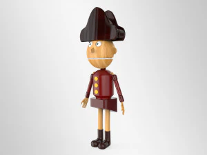 nut cracker movie character lowpoly printable 3D Model