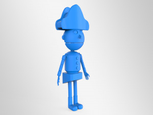 nut cracker movie character lowpoly printable Modelo 3D