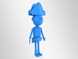 nut cracker movie character lowpoly printable 3D Model