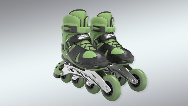 skates shoes 3d model lowpoly Model 3D .c4d .max .obj .3ds .fbx .stl .blend 