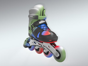 skates shoes 3d model lowpoly Model 3D