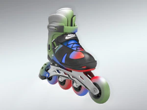 skates shoes 3d model lowpoly 3D Model