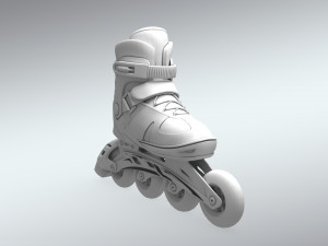 skates shoes 3d model lowpoly Model 3D