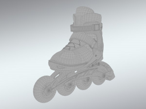 skates shoes 3d model lowpoly Model 3D