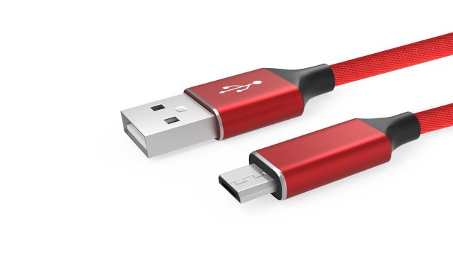 Usb wire low-poly Modelo 3D .c4d .max .obj .3ds .fbx .stl .blend 