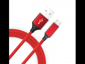 Usb wire low-poly 3D Model