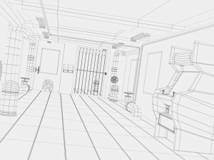 game scene lowpoly 3Dモデル