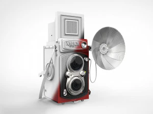 OUDE Uitstekende Camera 3D Model