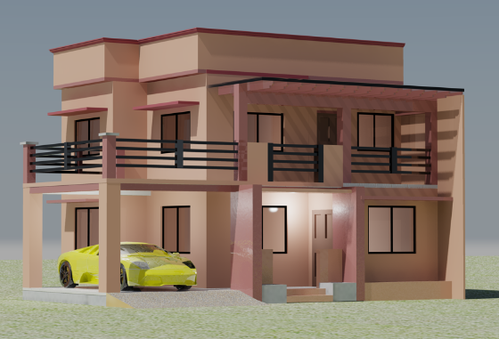 3d house 3D Model .c4d .max .obj .3ds .fbx .stl .blend 