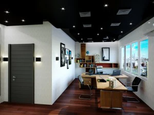 design de escrit&oacute;rio moderno Modelo 3D