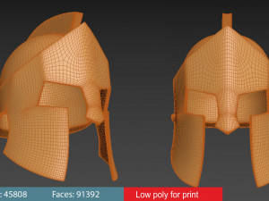 300 spartan helmet replica 3D Принт Модель