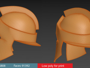 300 spartan helmet replica 3D Принт Модель