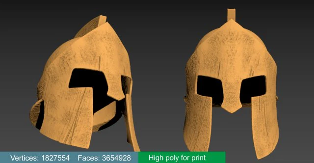 300 spartan helmet replica 3D Print Model .c4d .max .obj .3ds .fbx .stl .blend 