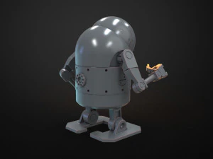 nier automata - small stubby robot 3D Print Model