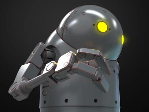 nier automata - small stubby robot 3D Print Model