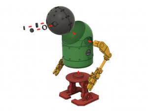 nier automata - small stubby robot 3D Print Model