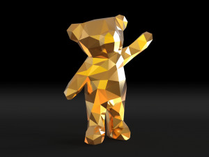 low poly teddy bear 3D Print Model