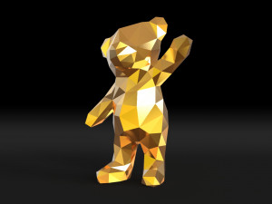 low poly teddy bear 3D Print Model
