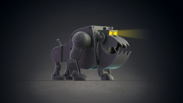 robo dog chip dale Modèles 3D en vedette .c4d .max .obj .3ds .fbx .stl .blend 