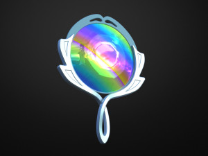 mirror gem - steven universe - lapis lazuli 3D Print Model