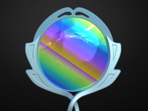 mirror gem - steven universe - lapis lazuli 3Dプリントモデル
