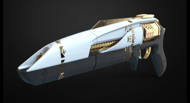 midnight coup - destiny 3D 프린트 모델 .c4d .max .obj .3ds .fbx .stl .blend 