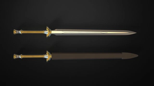shield hero raphtalia sword full set 3D Print Model .c4d .max .obj .3ds .fbx .stl .blend