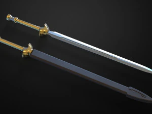 shield hero raphtalia sword full set 3D Print Model