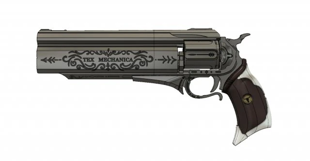 laconic exotic ornament hand cannon - destiny 2 forsaken 3d print model 3D Print Model .c4d .max .obj .3ds .fbx .stl .blend