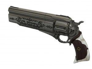 laconic exotic ornament hand cannon - destiny 2 forsaken 3d print model 3D Print Model