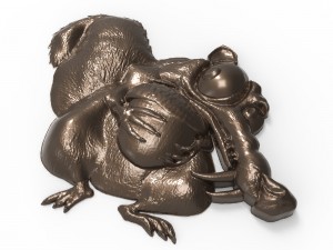 scrat ice age squirrel bas relief 3D प्रिंट मॉडल