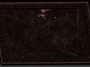 morning in a pine forest bears bas relief 3D मॉडल