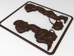 water closet toilet signboard bas relief 3D Model