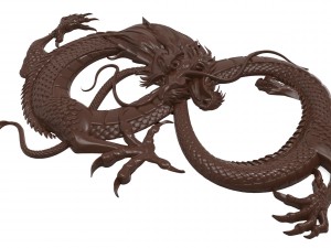 chinese dragon bas relief for cnc 3D-Modell