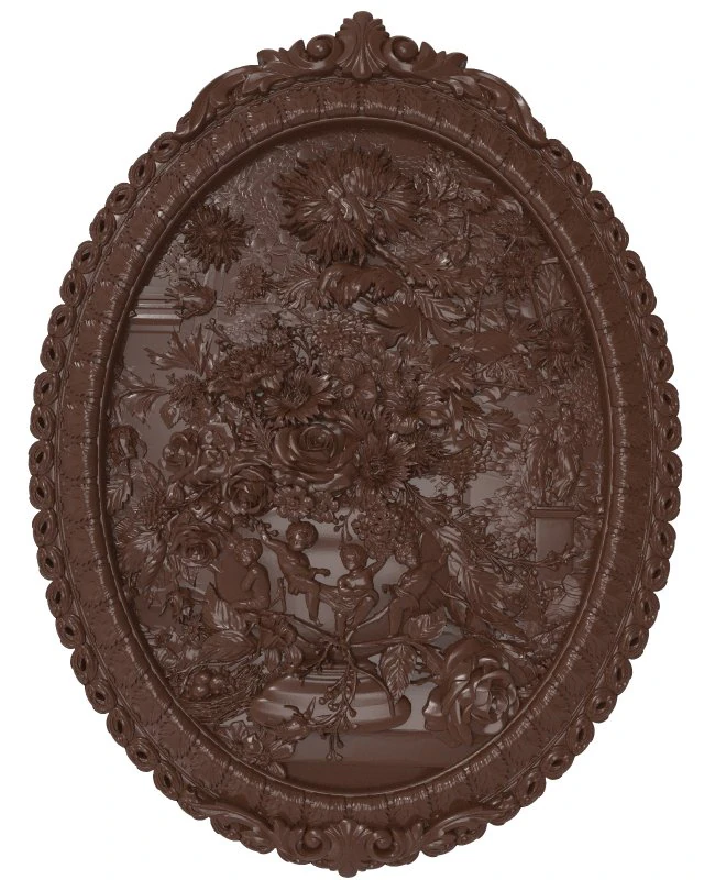 flowers composition bas relief for cnc 3D Model .c4d .max .obj .3ds .fbx .stl .blend 