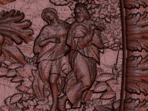 flowers composition bas relief for cnc 3D Model