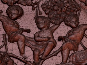 flowers composition bas relief for cnc 3D Model