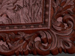 deers on lawn bas relief for cnc 3D Model