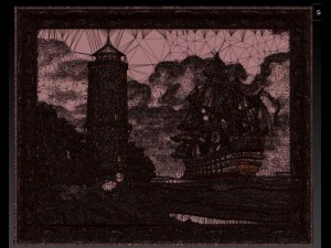 lighthouse and sailboat bas relief for cnc 3D Model