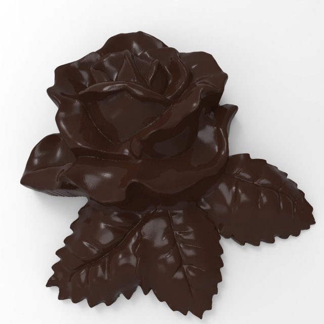 rose bas relief for cnc Model 3D .c4d .max .obj .3ds .fbx .stl .blend 